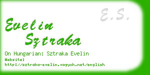 evelin sztraka business card